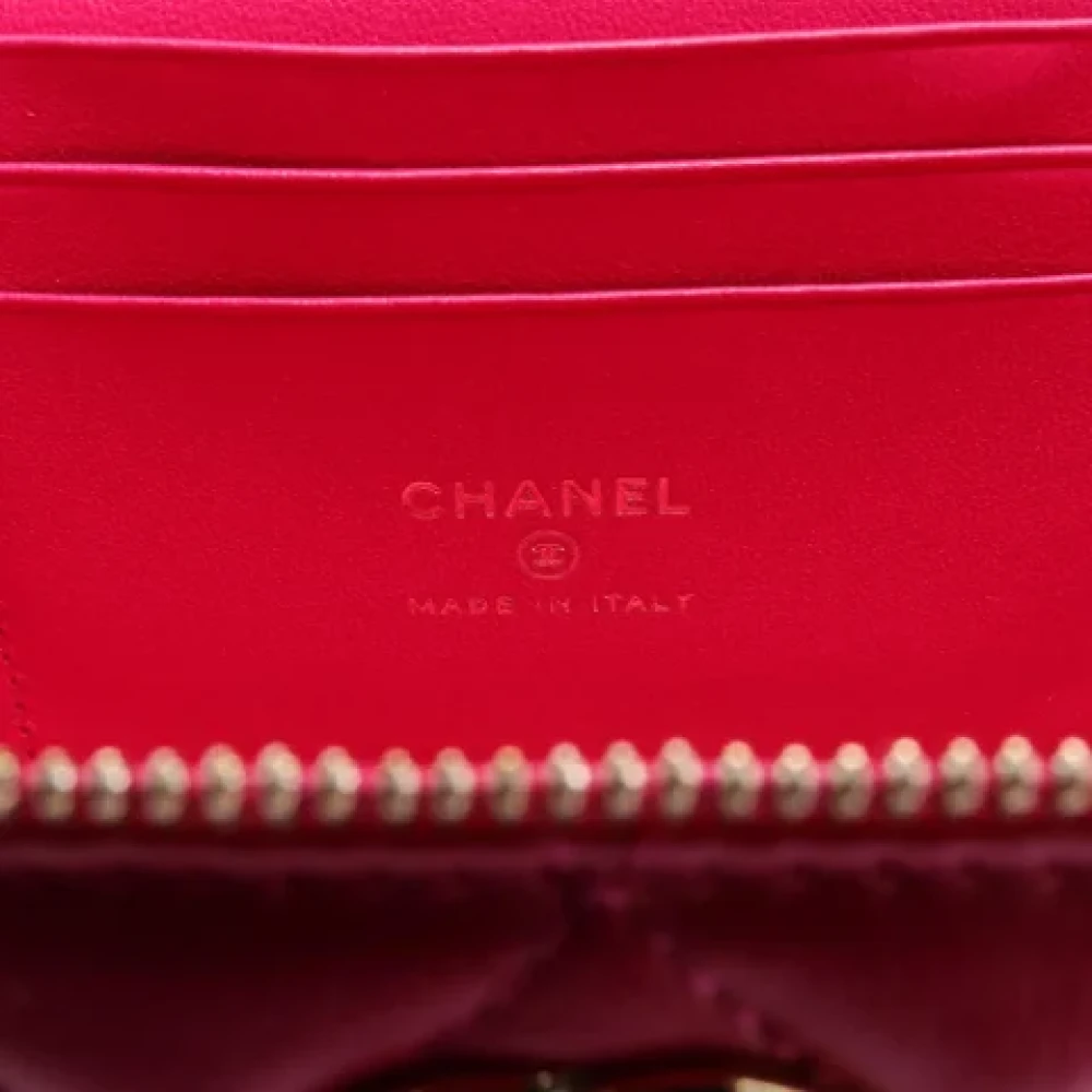Chanel Vintage Pre-owned Leather chanel-bags Pink Dames