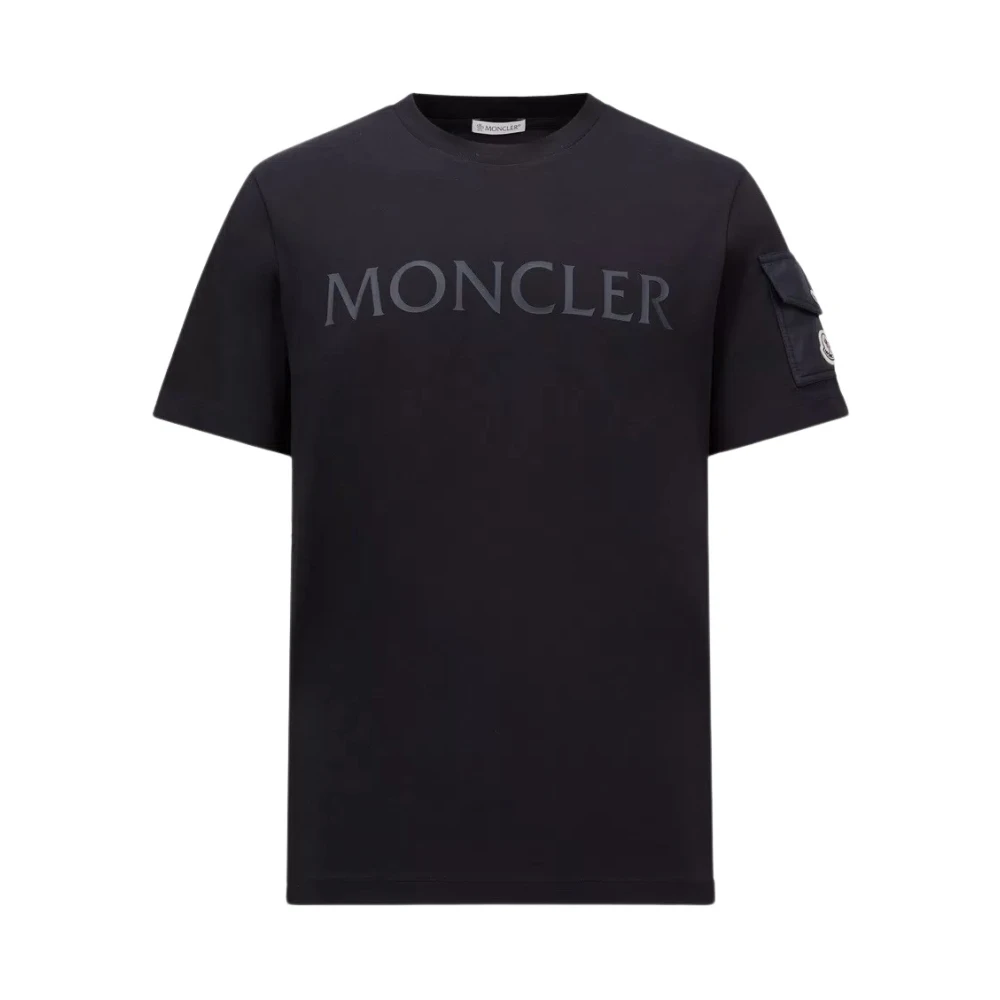 Moncler - Tops > T-Shirts - Blue - Moncler - Modalova
