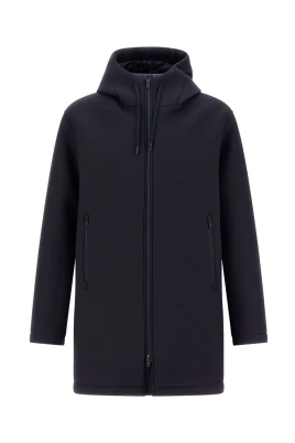 Blå Lång 3 Lagers Scuba Parka