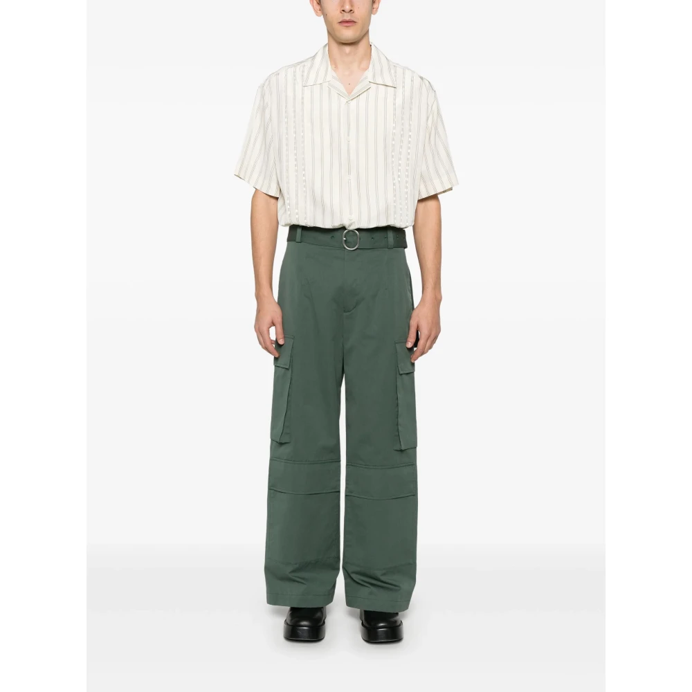 Jil Sander Stijlvolle Broeken voor Mannen en Vrouwen Green Heren