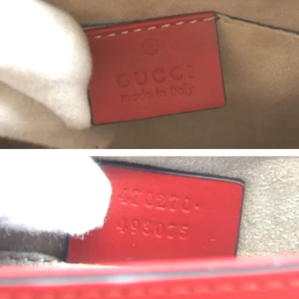 Gucci Vintage Pre-owned Fabric gucci-bags Red Dames