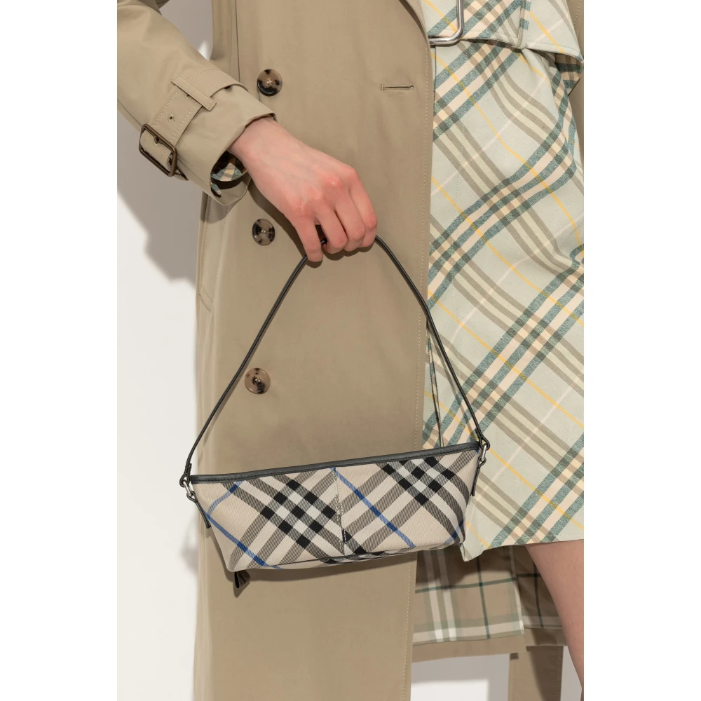 Burberry Check Mini schoudertas Beige Dames
