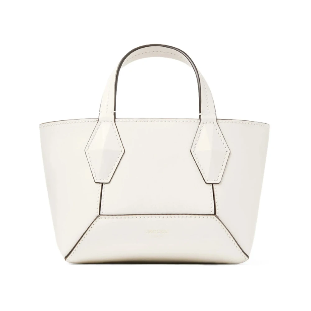 Jimmy Choo Witte Handtas met Magnetische Sluiting White Dames
