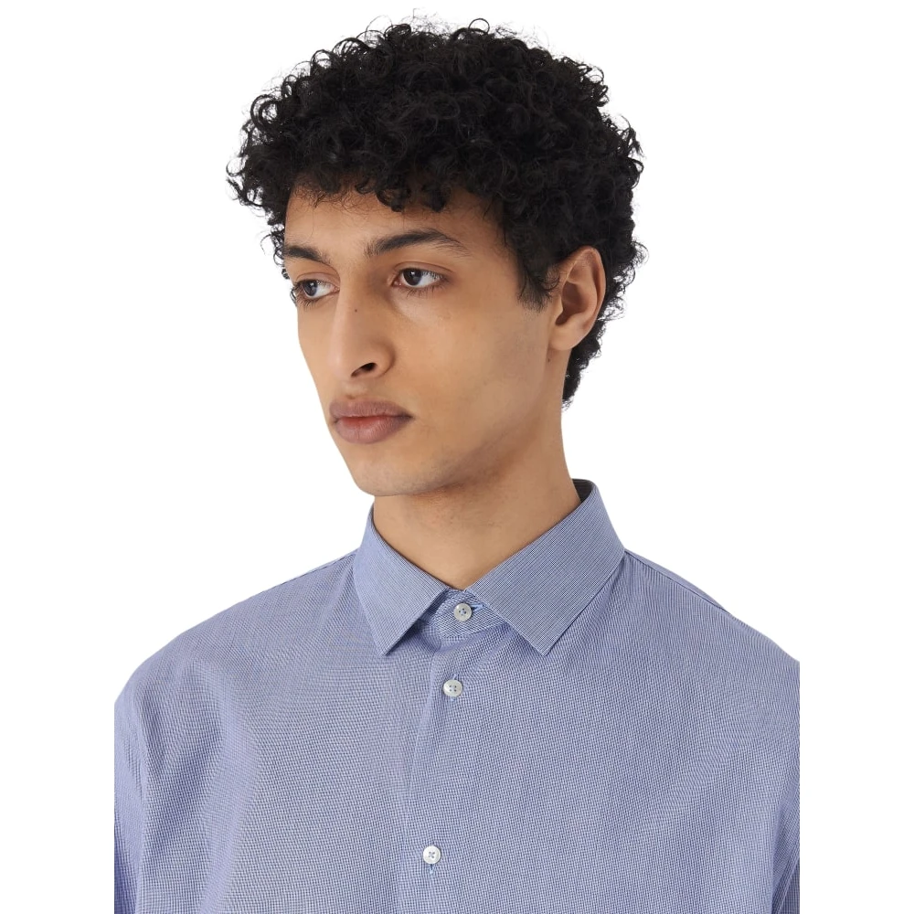 Trussardi Lange mouwen overhemd Blue Heren