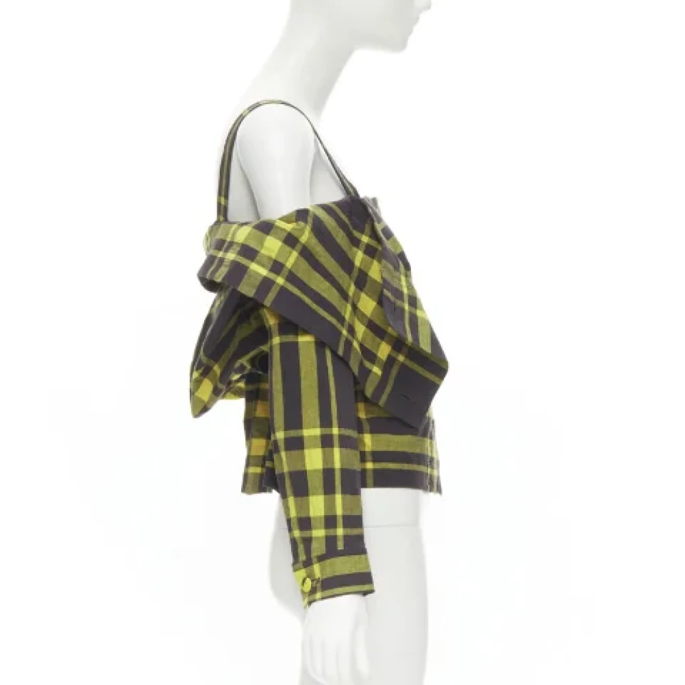 Issey Miyake Pre-owned Cotton tops Yellow Dames