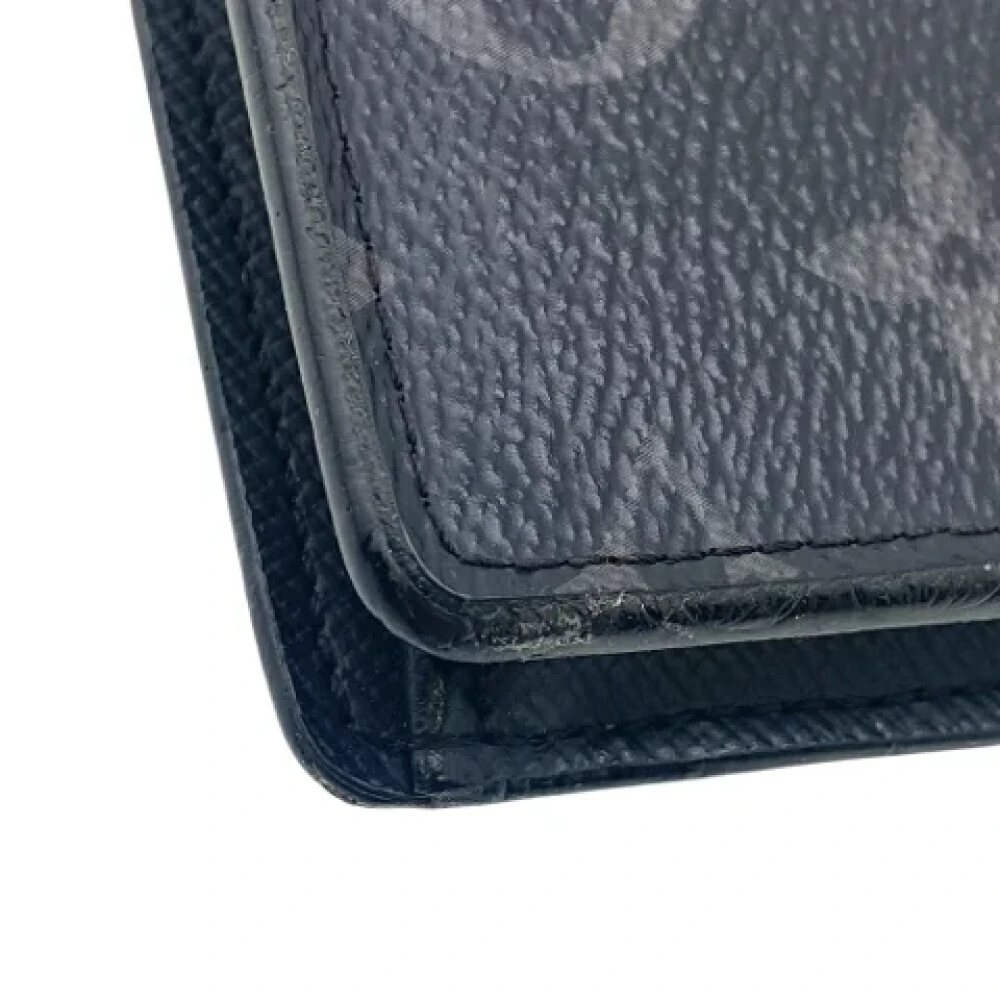 Louis Vuitton Vintage Pre-owned Canvas wallets Black Dames