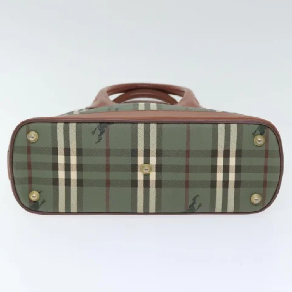 Burberry Vintage Pre-owned Canvas handbags Green Dames