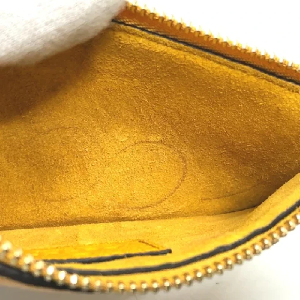 Gucci Vintage Pre-owned Leather wallets Yellow Heren