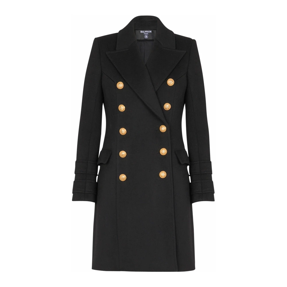 Coats > Double-Breasted Coats - - Balmain - Modalova