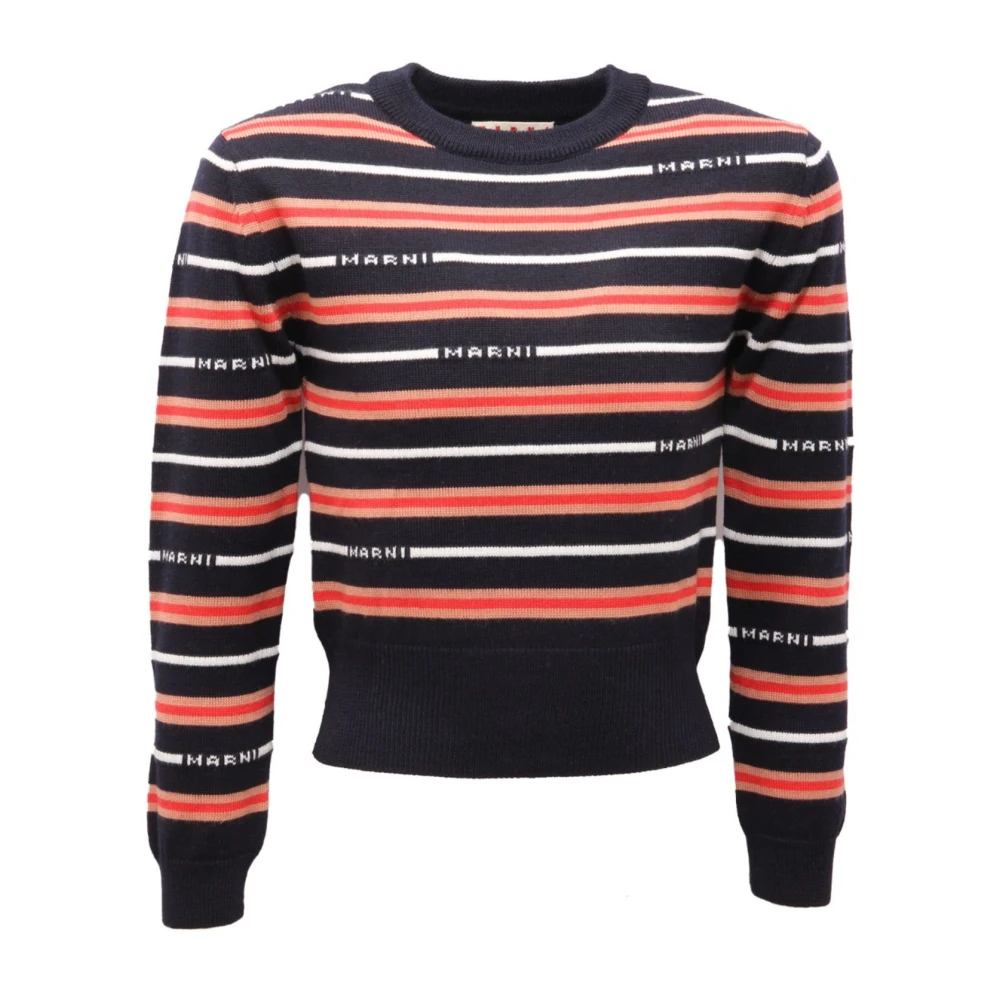 Marni Girls Blue Kids Knitwear, 10 Y, M00196 Jumper
