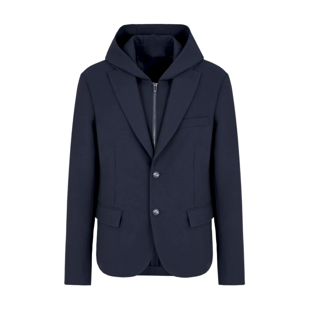 Armani Exchange Navy Blauw Americana Blazer Blue Heren