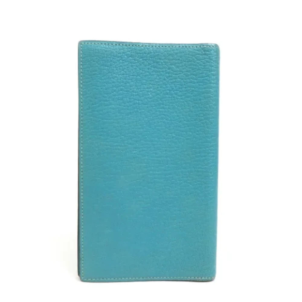 Hermès Vintage Pre-owned Leather home-office Blue Dames