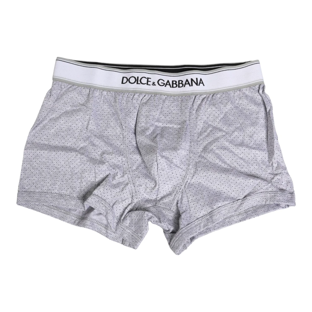 Dolce & Gabbana Men's Gray Regular Boxer - Underpants - Xs - Underwear