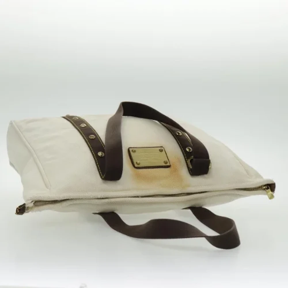 Louis Vuitton Vintage Pre-owned Canvas totes White Dames