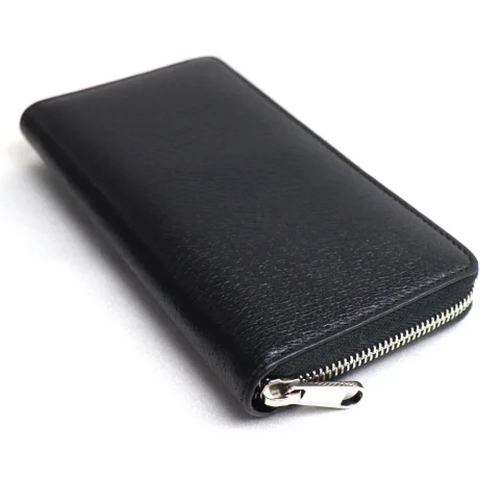 Gucci Vintage Pre-owned Leather wallets Black Dames