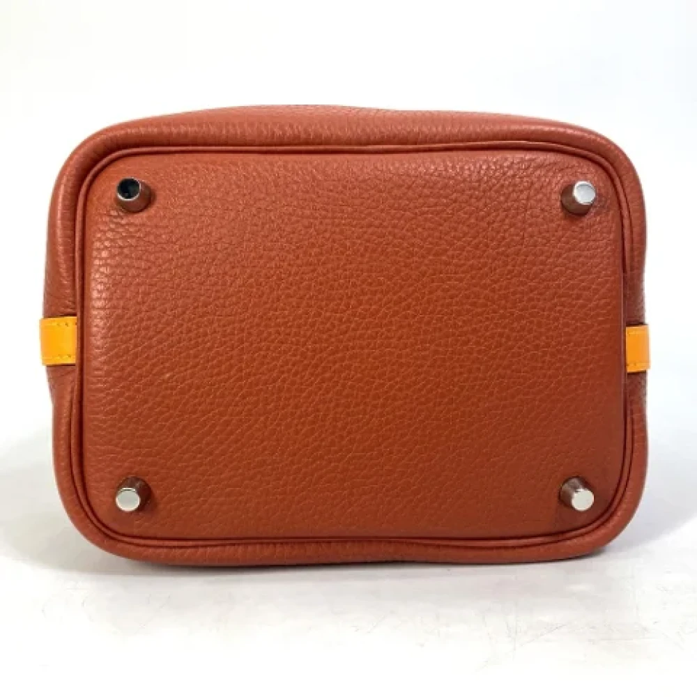 Hermès Vintage Pre-owned Leather handbags Brown Dames