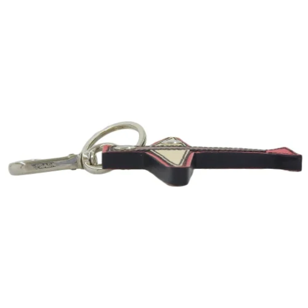 Prada Vintage Pre-owned Leather key-holders Red Dames