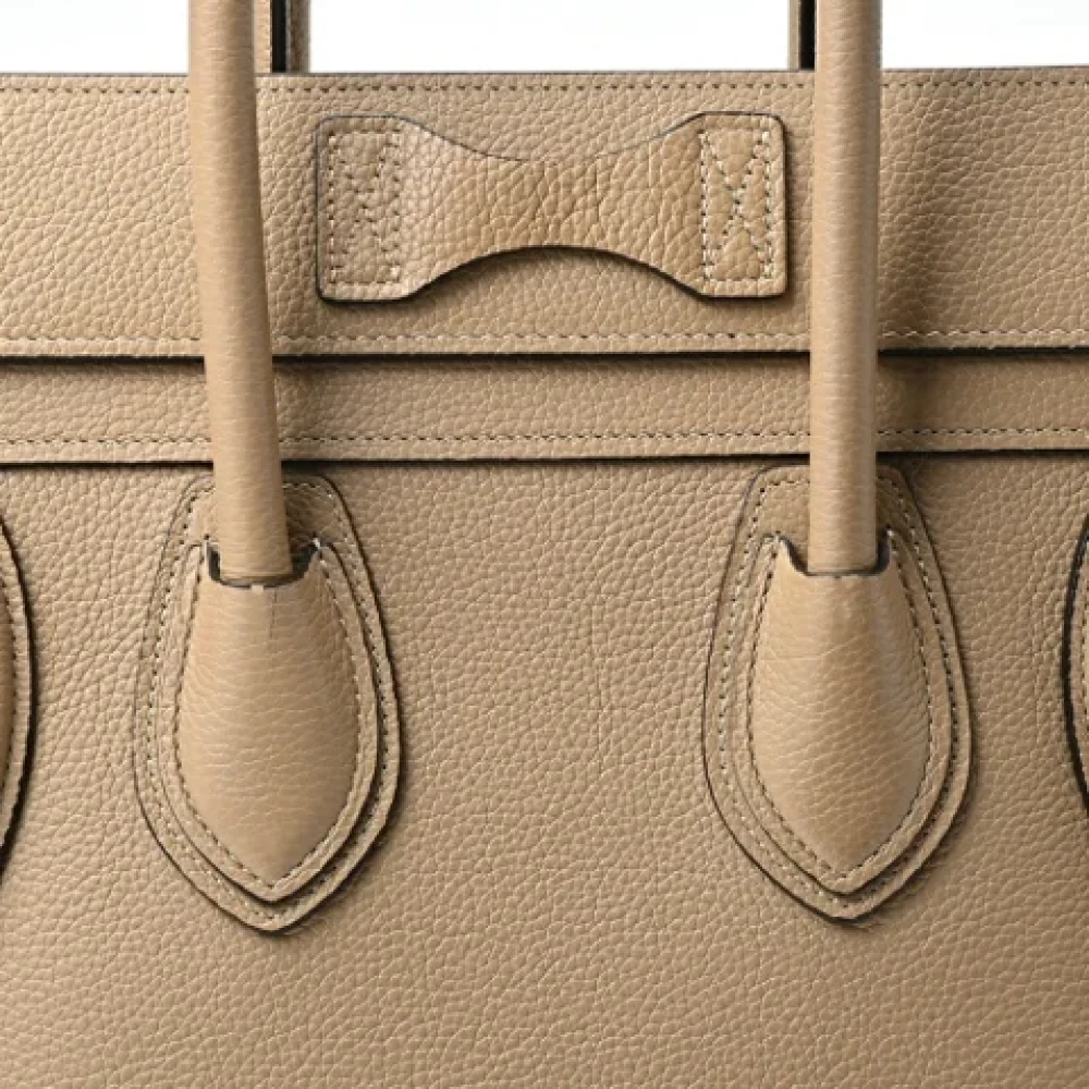 Celine Vintage Pre-owned Fabric celine-bags Beige Dames