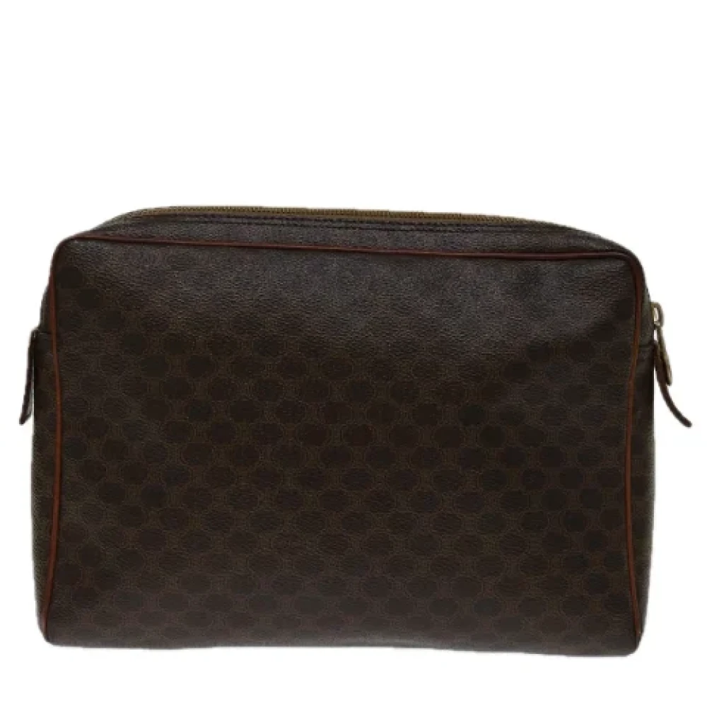 Celine Vintage Pre-owned Leather clutches Brown Dames