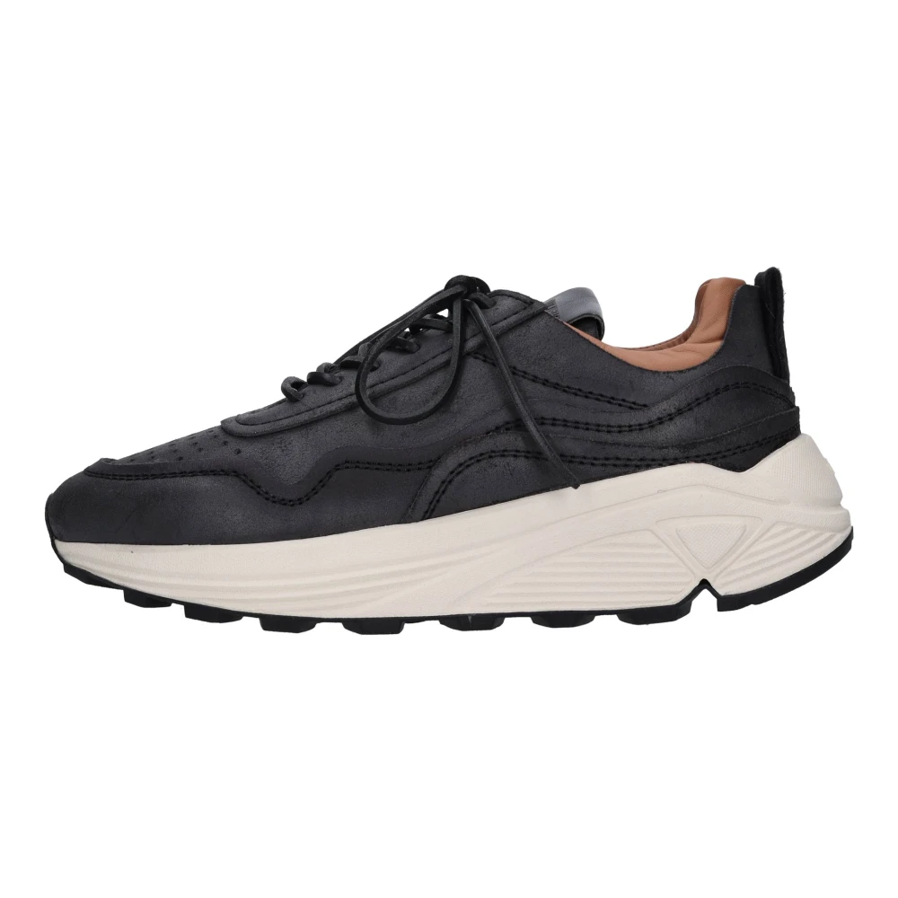 Buttero Leren Sneakers Dames Schoenen Zwart