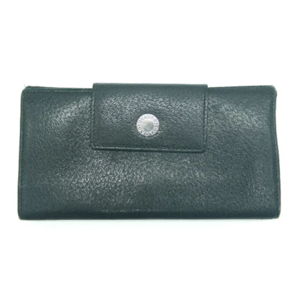 Bvlgari Vintage Pre-owned Leather wallets Green Dames