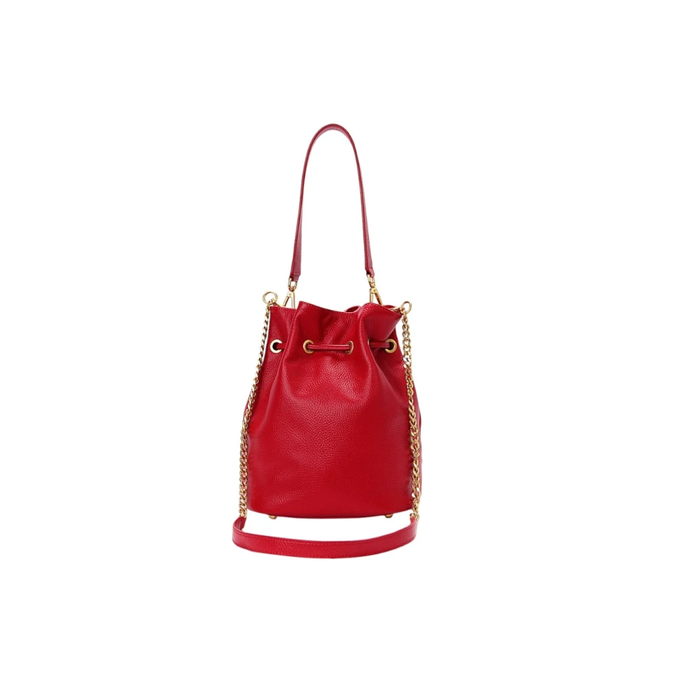 La Carrie Stijlvolle Leren Tas Red Dames