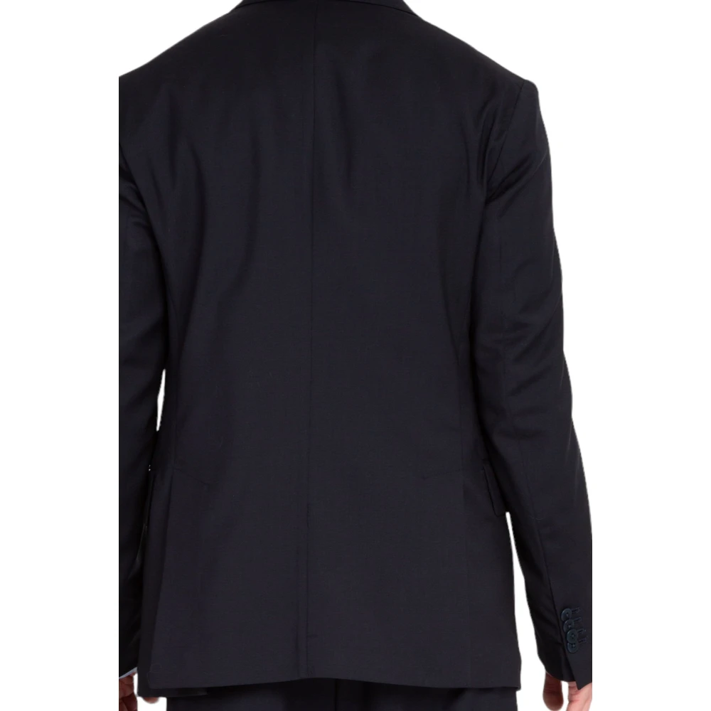 Costumein 1-knoops wollen blazer in 6999 Blue Heren