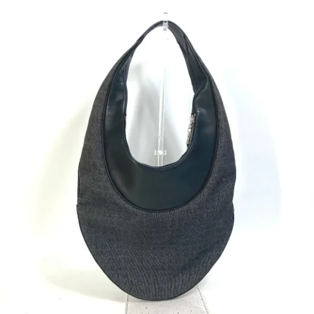 Bvlgari Vintage Pre-owned Canvas handbags Black Dames