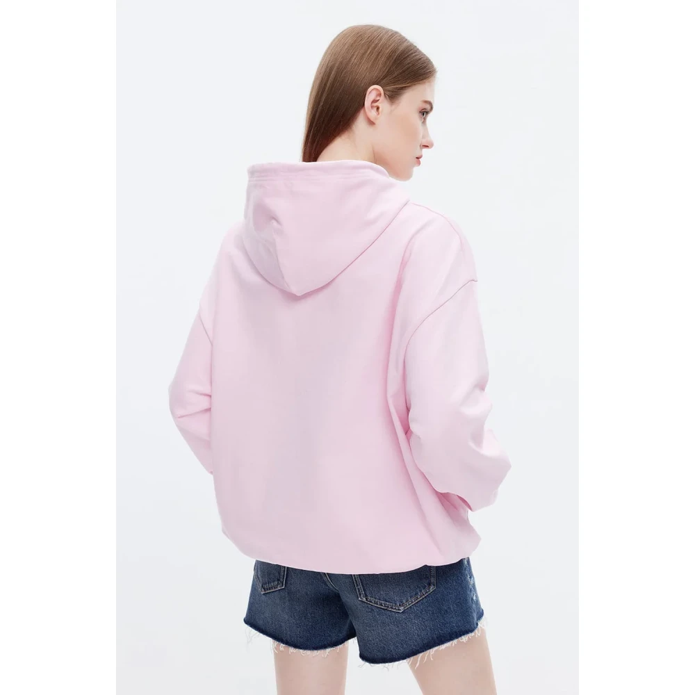 Miss Sixty Bored Ape Hoodie i ljusrosa Pink, Dam