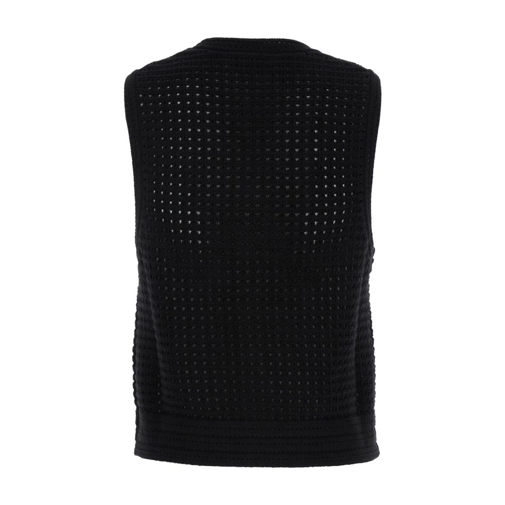 Dunst Sleeveless Knitwear Black Dames