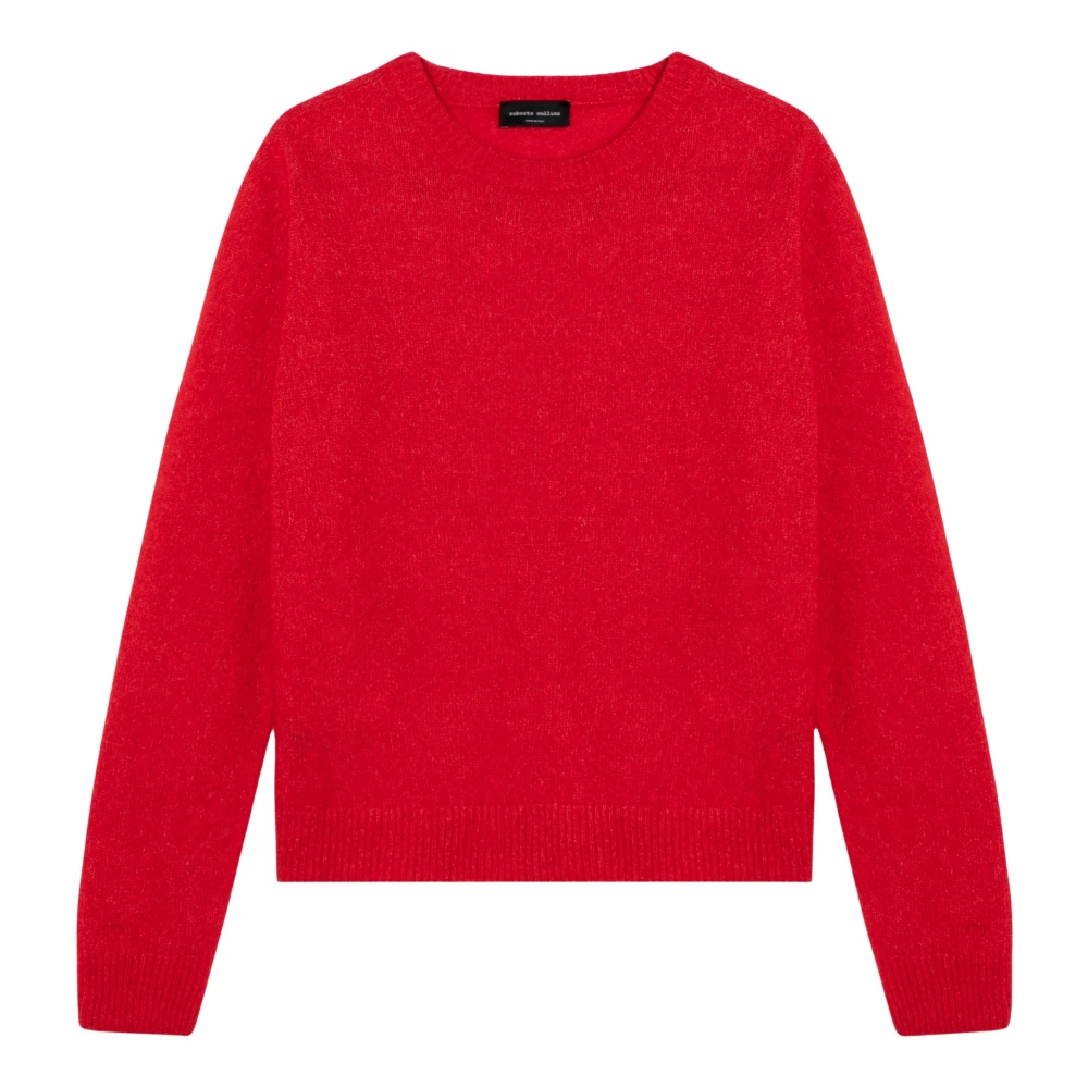 Roberto Collina Ronde Hals Trui Red Dames
