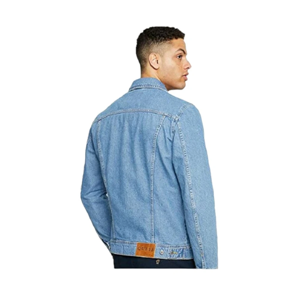 Guess Klassieke Denim Jassen Blue Heren