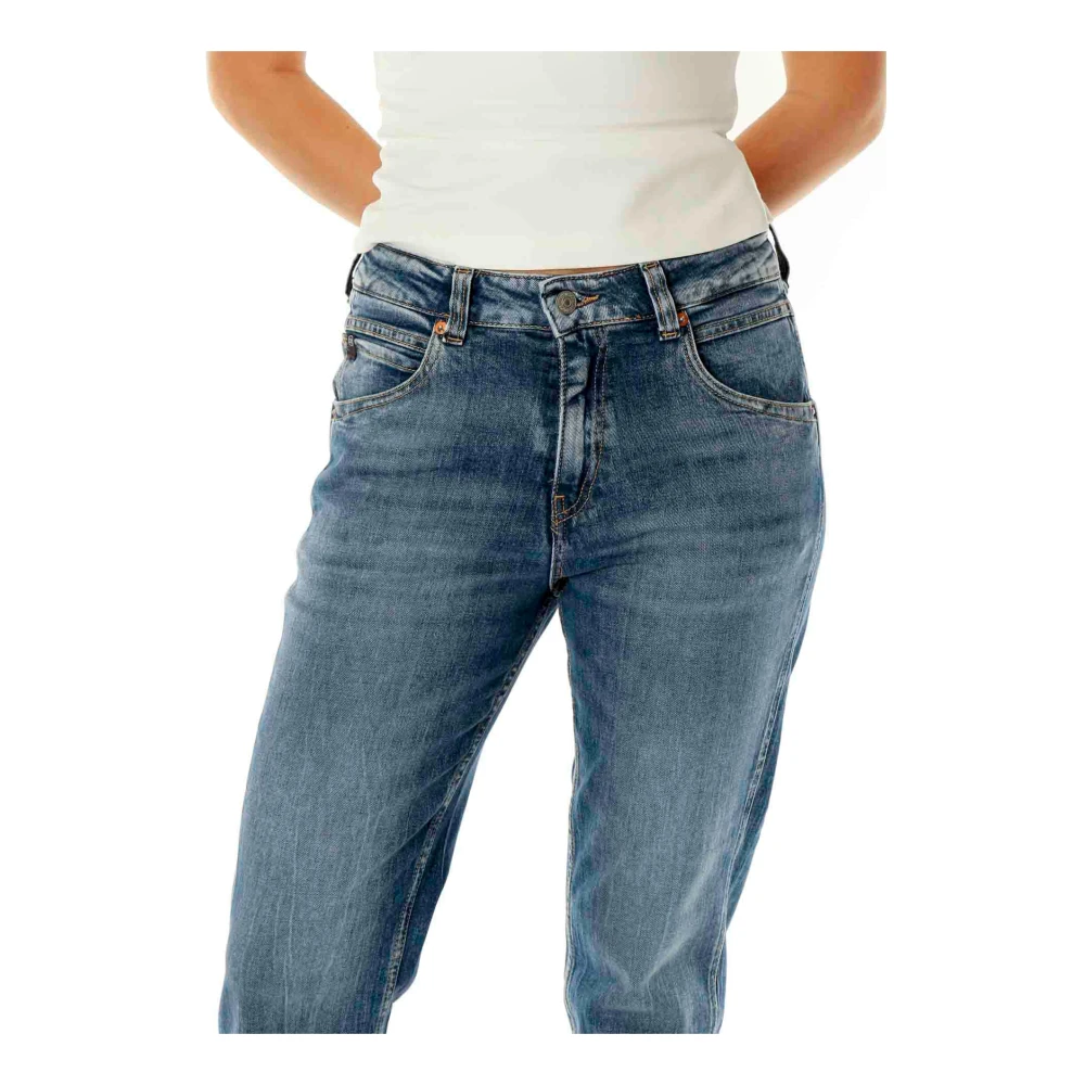Le Temps Des Cerises High Waist Straight Fit Jeans Blue Dames