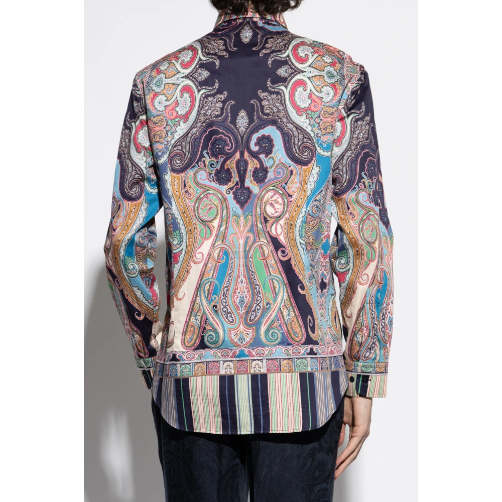 ETRO Gestreept overhemd Multicolor Heren