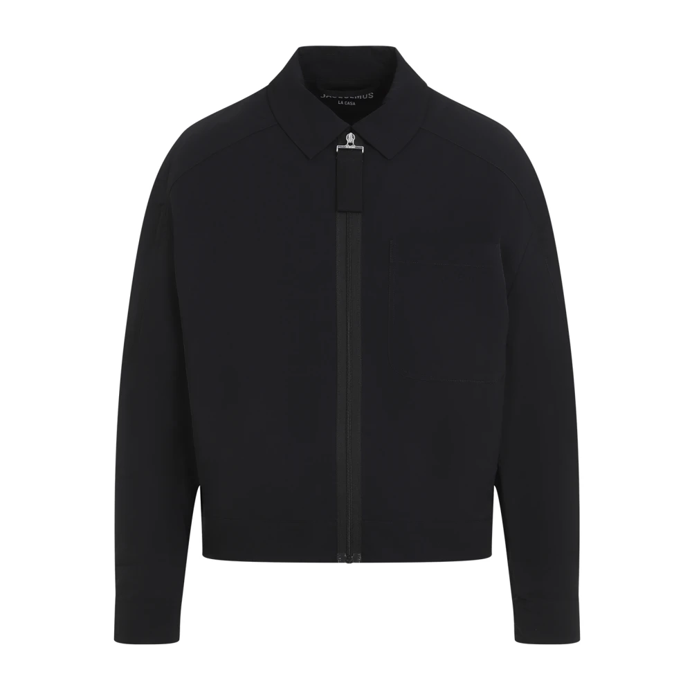 Jacquemus Lichtgewicht Jas Black Heren