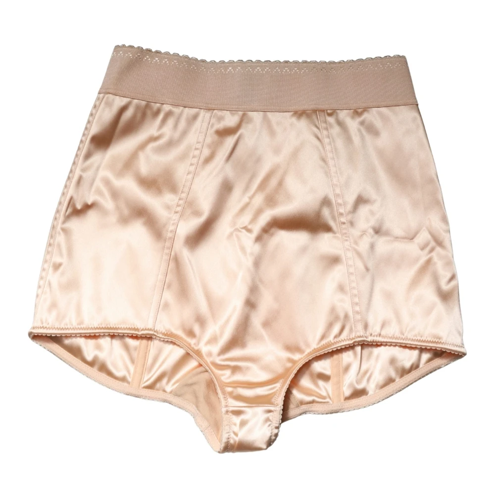 Dolce & Gabbana Women's Beige Underpants, L, High Waist Girdle Panty