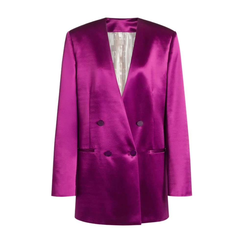 Alberta Ferretti Women's Purple Blazers - Blazers - L - Jackets