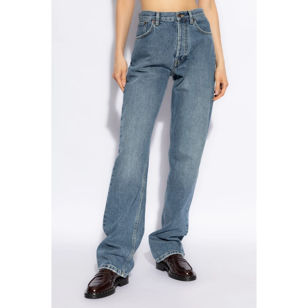 Moschino Jeans met vintage effect Blue Dames