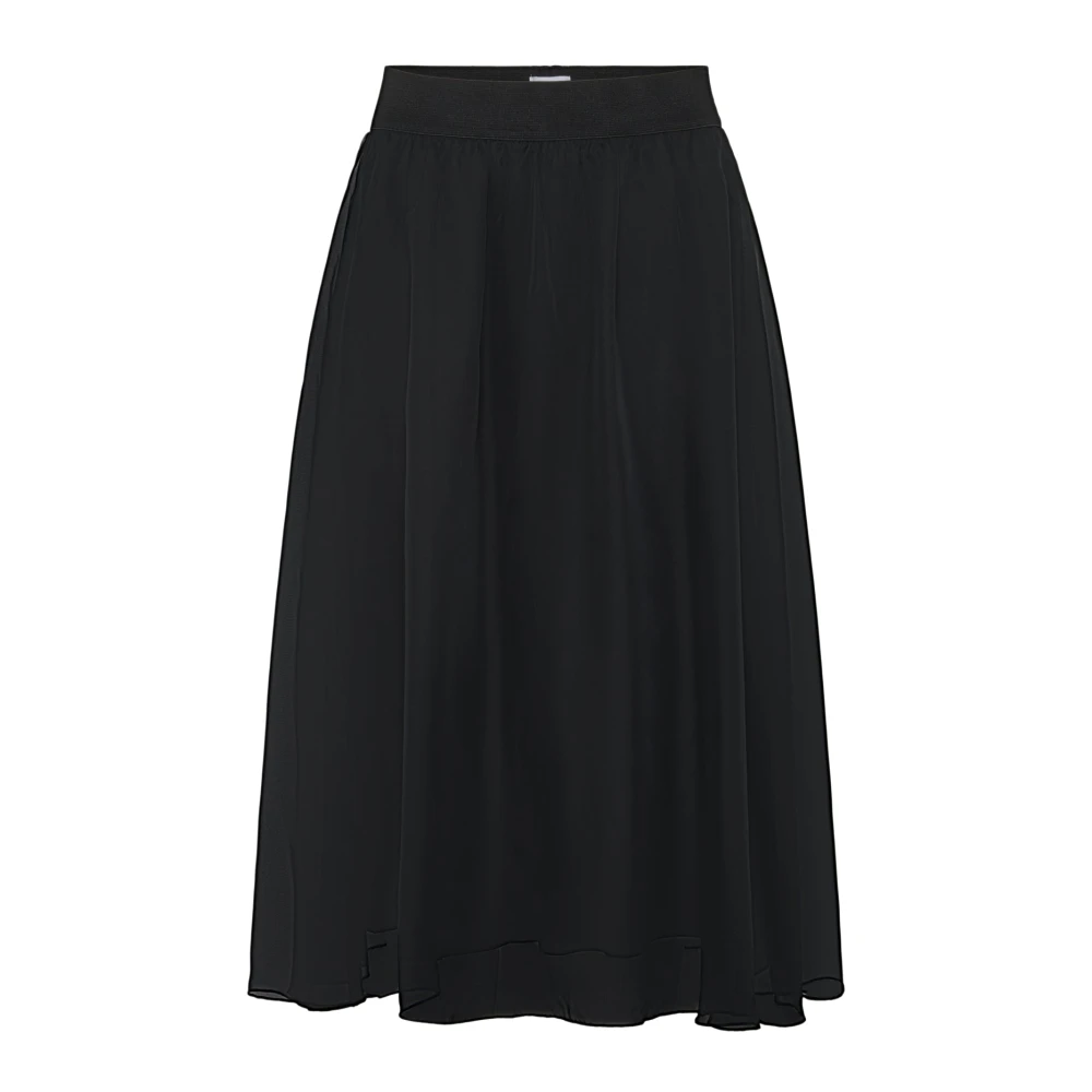 Saint Tropez Women's Black Coralsz Skirt - Midi Skirts - 2XL - Skirts