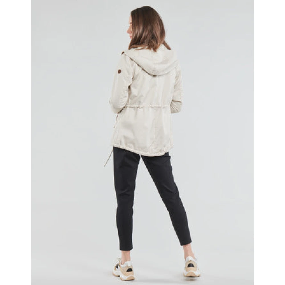 Only Witte Parka Jas voor Vrouwen White Dames