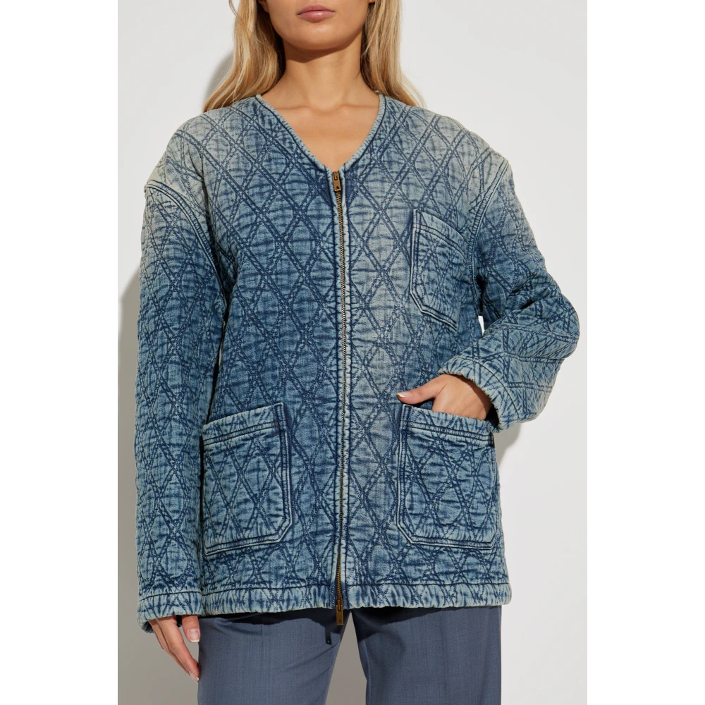 Golden Goose Loszittende spijkerjasje Blue Dames