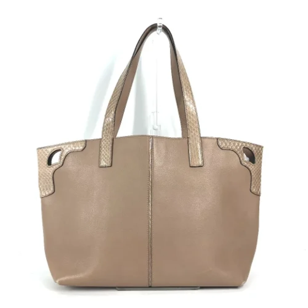 Cartier Vintage Pre-owned Leather shoulder-bags Beige Dames