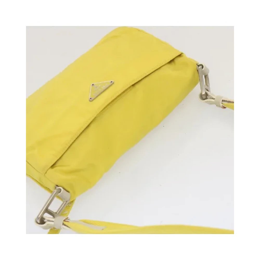 Prada Vintage Pre-owned Nylon prada-bags Yellow Dames