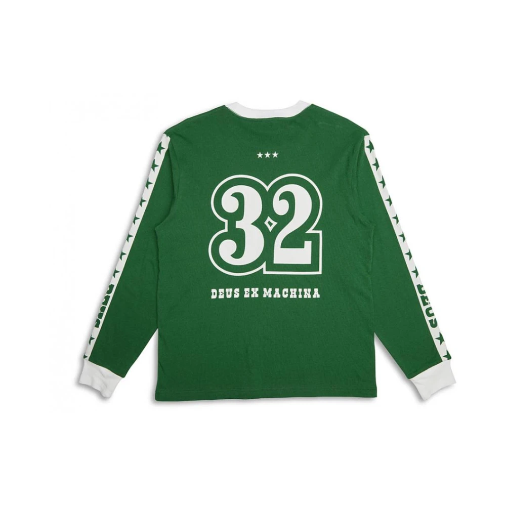 Deus Ex Machina Groene Longsleeve Tee Boxy Fit Green Heren