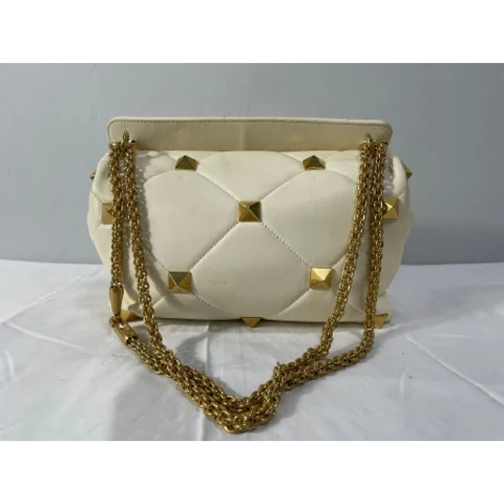 Valentino Vintage Pre-owned Leather shoulder-bags White Dames