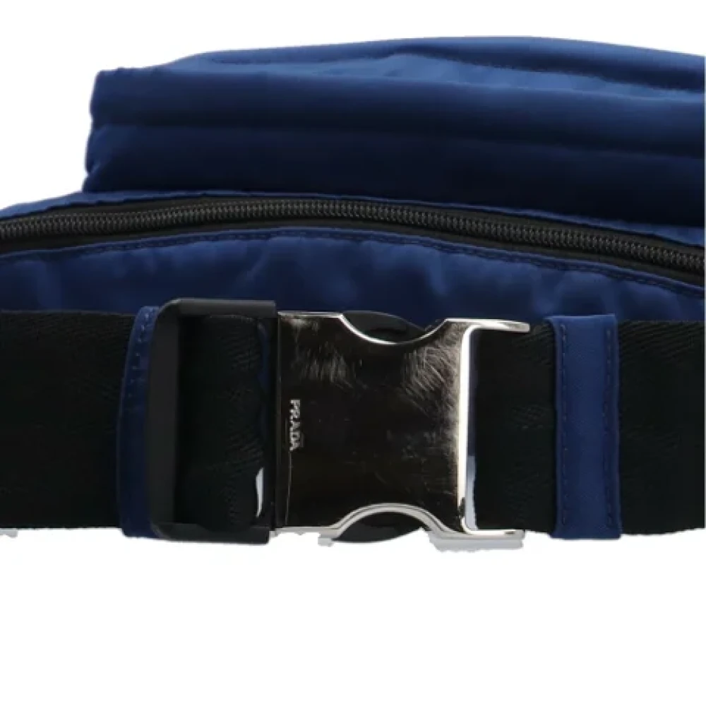 Prada Vintage Pre-owned Nylon prada-bags Blue Dames