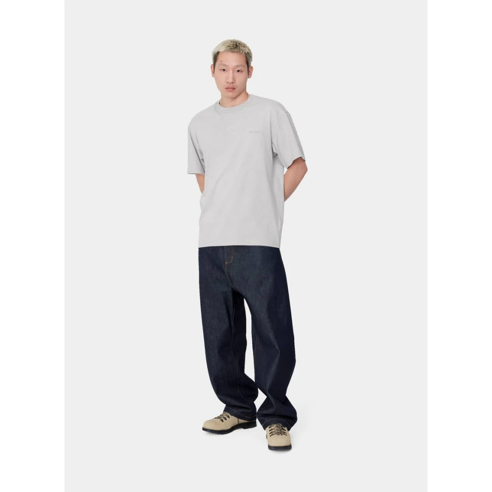 Carhartt WIP Duster Script T-Shirt Basalt Gray Heren