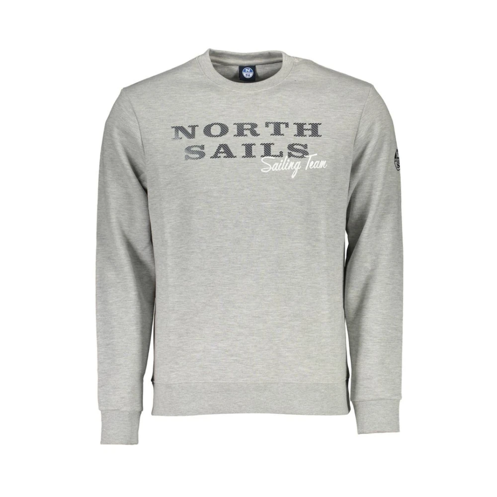 North Sails Grigio Cotton Men Sweatshirt - S - Image 3
