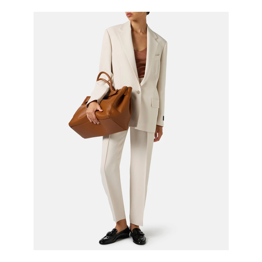 Iceberg Coccio-gekleurde tanktop met verlaagde ribbels in stretch viscose Brown Dames