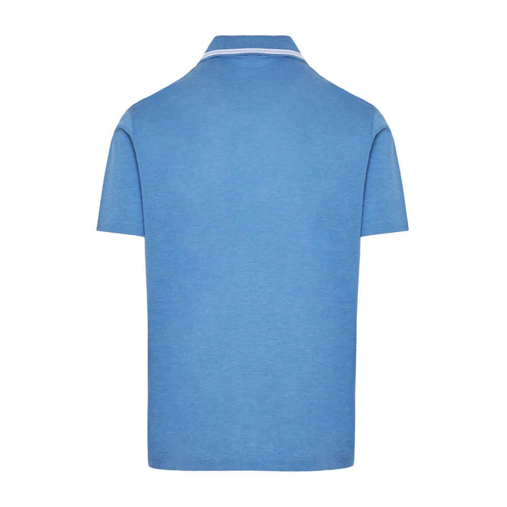 PAUL & SHARK Katoenen Piqué Polo Shirt Blue Heren